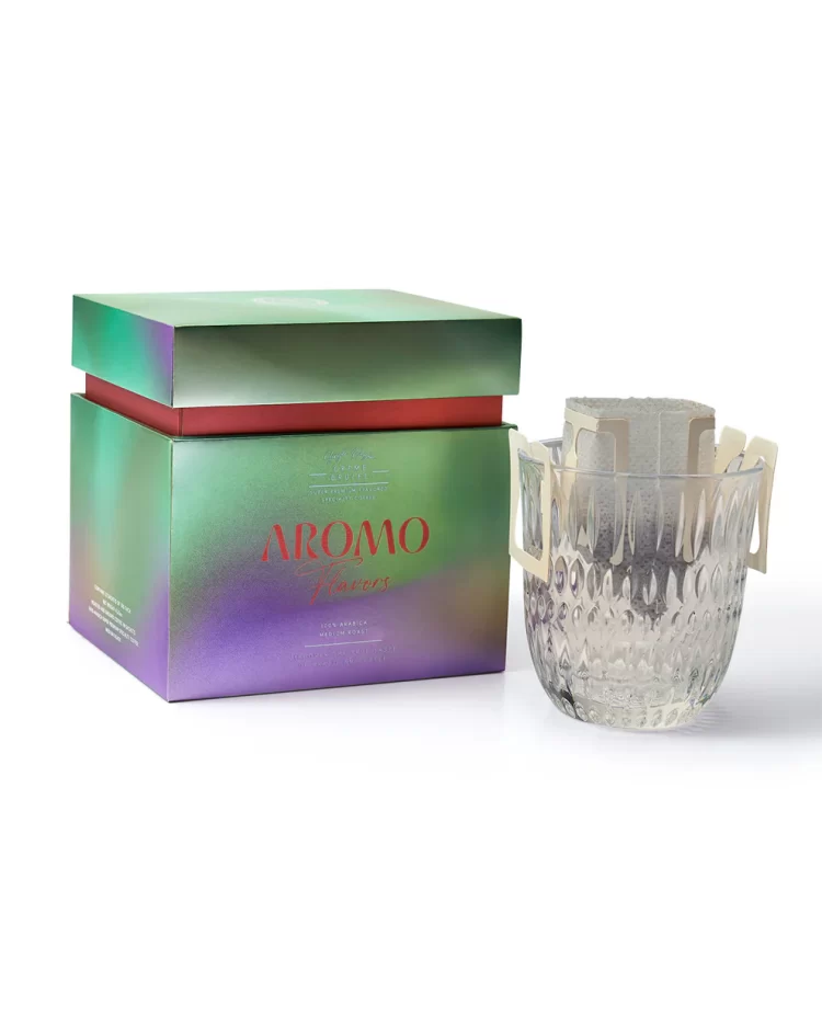 AROMO 风味系列 – 焦糖布蕾风味挂耳咖啡（12袋） - Image 2